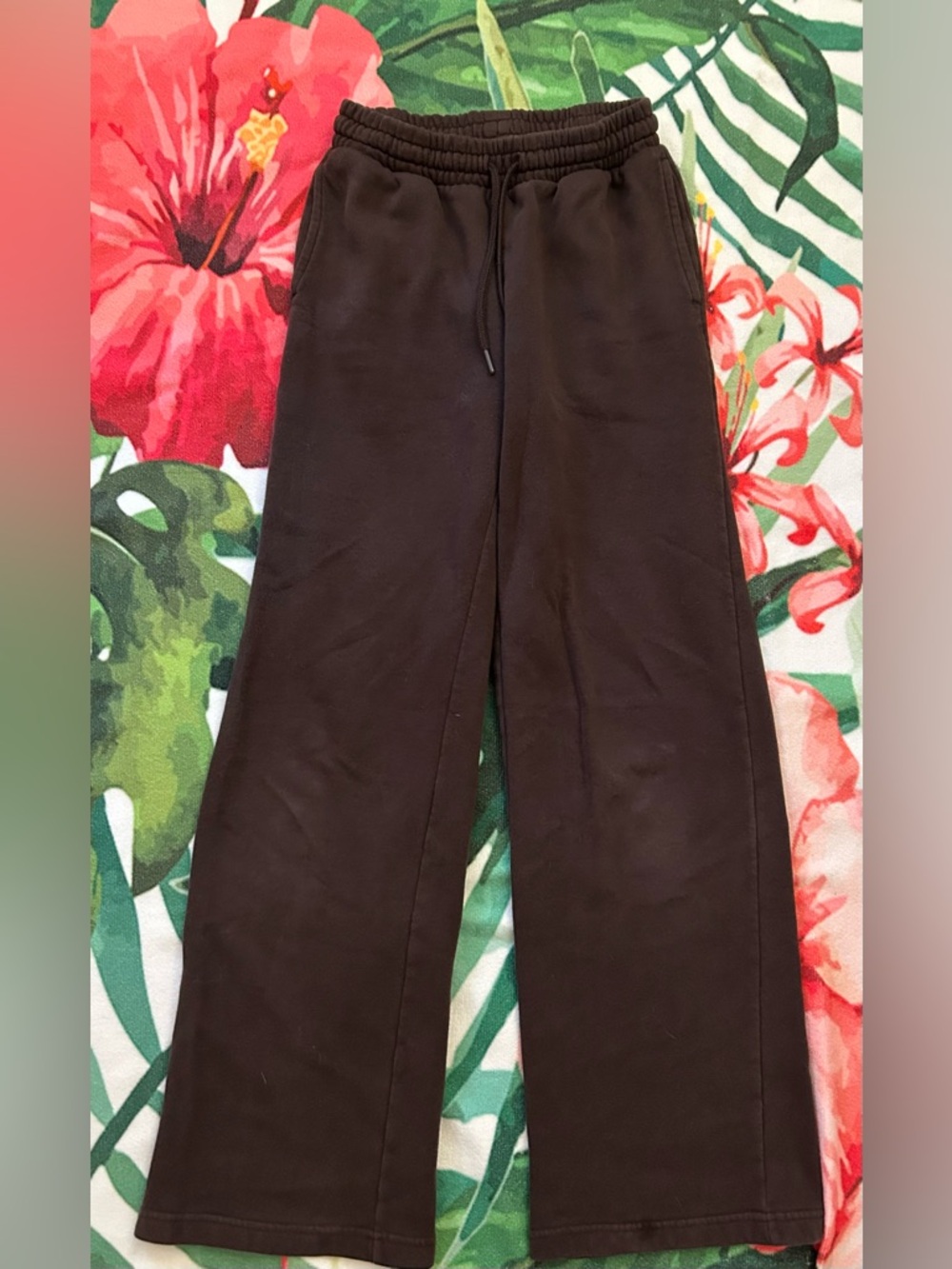 bp Chocolate Brown Drawstring Wide-Leg Sweatpants